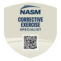 Logo NASM Corrective Exercise specialist